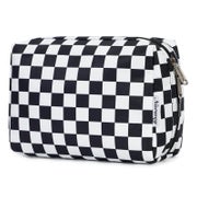 Kosmetiktasche Damen Schminktasche Kulturbeutel Gitter Schwa 1 St
