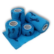 LisaCare Kohäsive Bandagen - 2,5cm-10cm - Pferde Blau 4 St