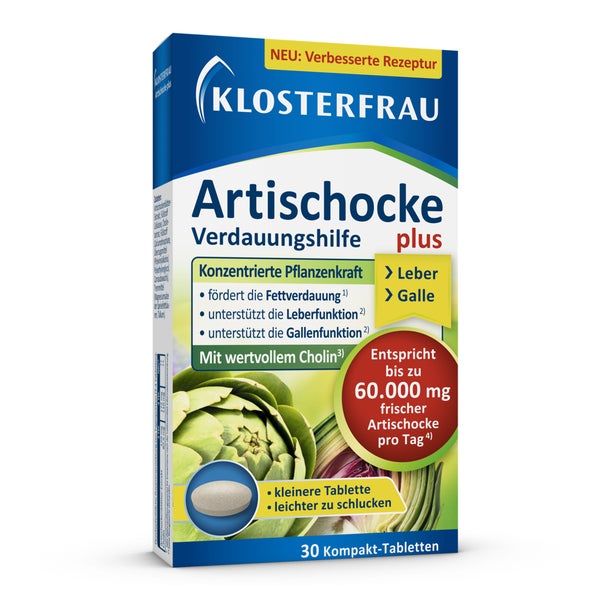 Klosterfrau Artischocke Plus Cholin Tabletten 30 St