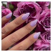 Kunstnägel PressOn Acryl Kurz Mandel FullCover Gel Lavendel 1 St