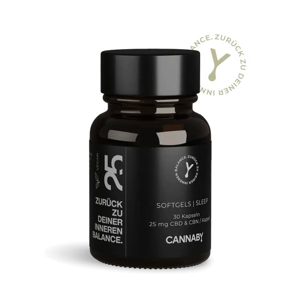 CANNABY Premuim CBD Öl Sleep Kapseln Breitspektrum 30 St