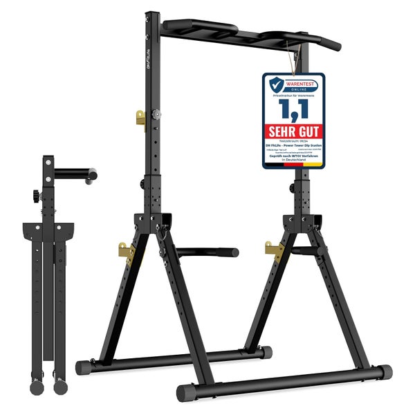 DH FitLife Faltbar Power Tower Dip Station 1 St