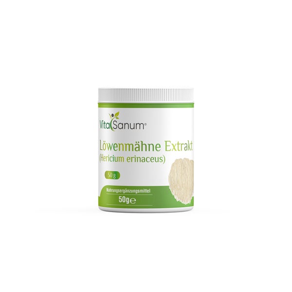 VitaSanum®- Löwenmähne Extrakt (Hericium erinaceus) 50 g Pulver 50 g