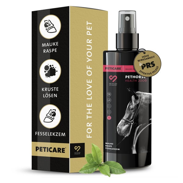 Peticare Spezial-Mittel für Pferde bei Mauke Raspe Fesselekzem 250 ml