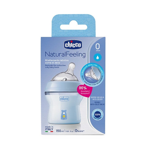 Babyfläschchen Natural Feeling hellblau 150 ml 1 St