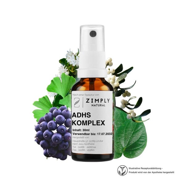 ZIMPLY NATURAL ADHS Komplex - Pflanzenbasierte Rezeptur 30 ml