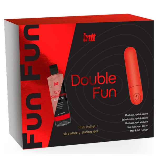 INTT - Double Fun - Vibrator und Erdbeer-Massagegel 1 St