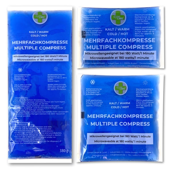 LisaCare Mehrfachkompressen Warm/Kalt - Set 3 St