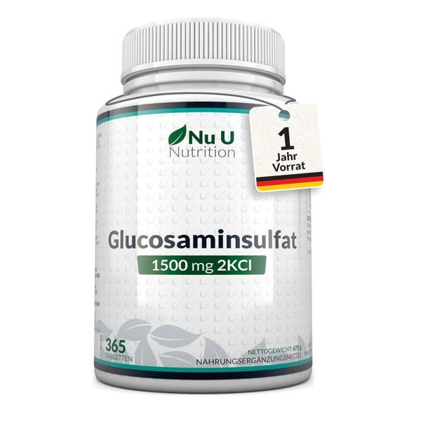 Nu U Nutrition Glucosamin Sulfat 1500mg 2KCI  Tabletten 365 St