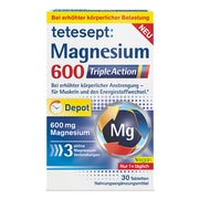 Produktabbildung: Tetesept Magnesium 600 Triple Action Filmtabletten 30 St