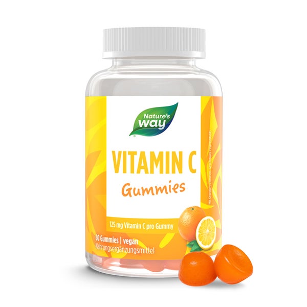 Vitamin C Gummibärchen I 125 mg hochdosiertes Vitamin C I Zitrus-Geschmack I vegan I 60 Stk 60 St