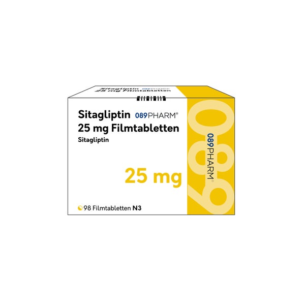 Sitagliptin 089pharm 25 Mg Filmtabletten 98 St