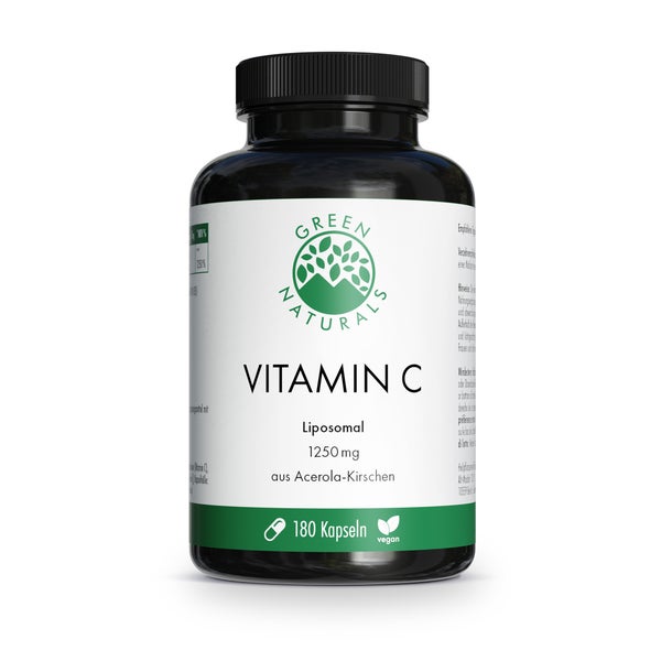 Green Naturals Vitamin C 1250 Mg Liposomal Vegan Kaps. 180 St