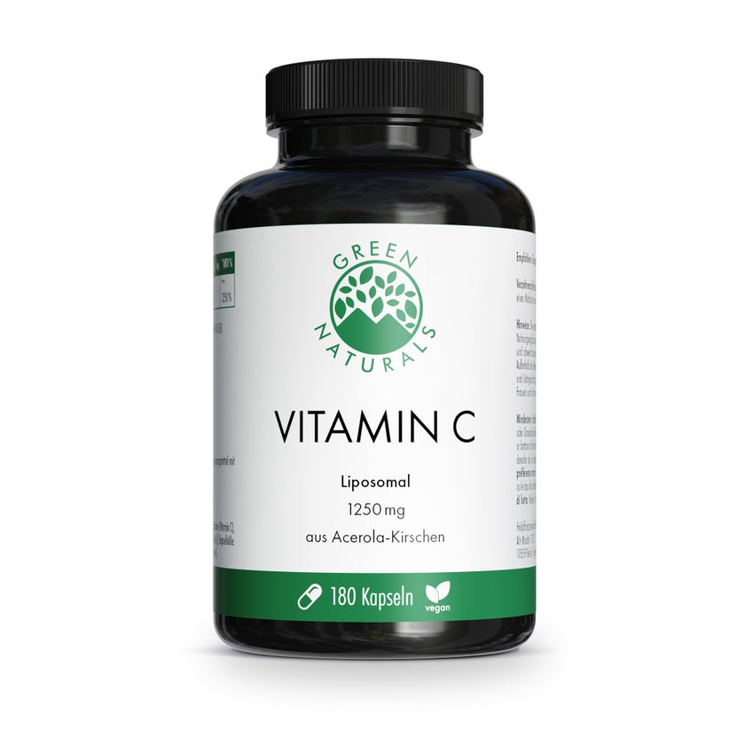 Green Naturals Vitamin C 1250 Mg Liposomal Vegan Kaps. 180 St