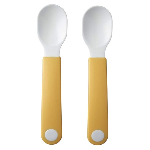 Mepal set lernlöffel mio 2 stück - yellow