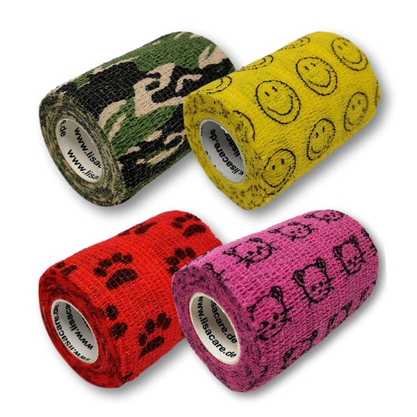 LisaCare Kinderverband - 7,5cm x 4,5m - 4er Set 4 St