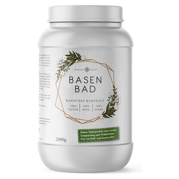 Nordic Pure Basenbad – basisches Badesalz, vegan & naturrein 2400 g