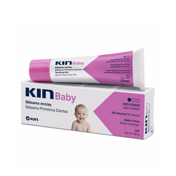 KIN BABY Gel-Kaugummi-Balsam #Erdbeere 30 ml 0,03 l