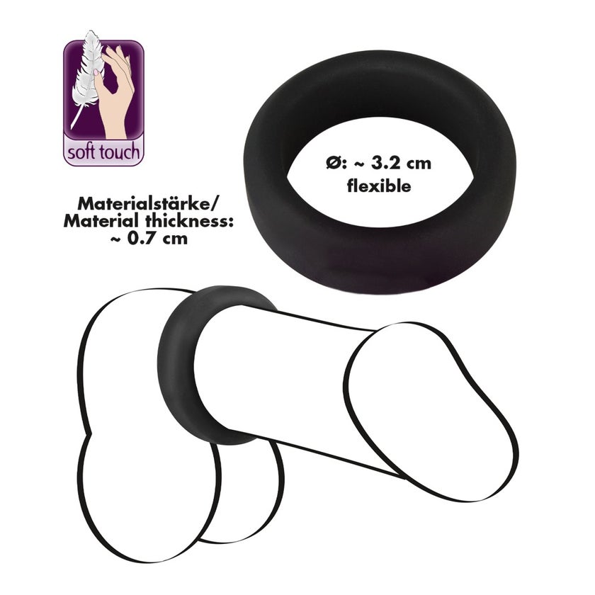 Black Velvets - Penisring mit Druckeffekt 1 St gnstig kaufen | medpex