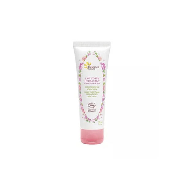 Fleurance Nature - FEUCHTIGKEITSSPENDENDE KÖRPERMILCH MIT BIO-ROSE 50 ml