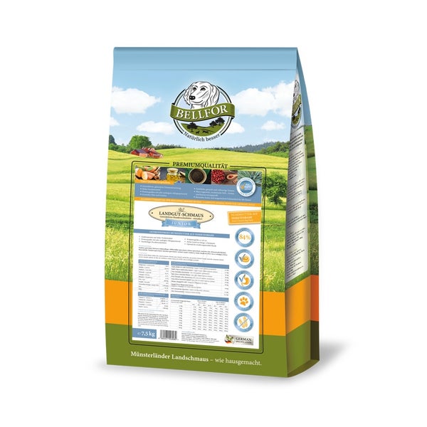 Bellfor Trockenfutter mit Insekten Landgut-Schmaus Junior 7,5kg 7500 g