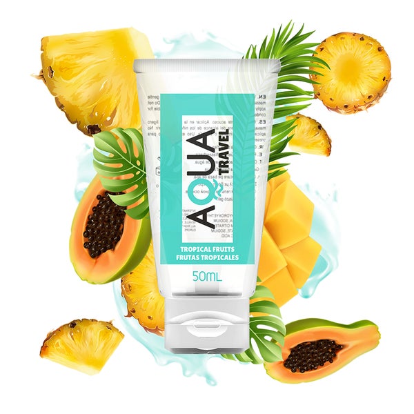 Aqua Travel - Wasserbasis-Gleitgel Tropische Früchte 50 ml