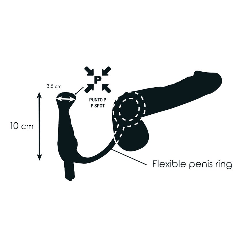 Addicted Toys - Prostata-Vibrator mit Penisring 1 St günstig kaufen