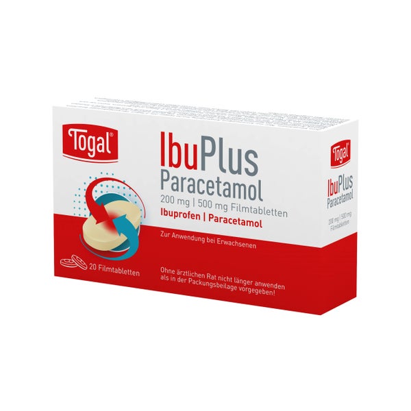 Togal Ibuplus Paracetamol 200 Mg/500 Mg Filmtabl. 20 St