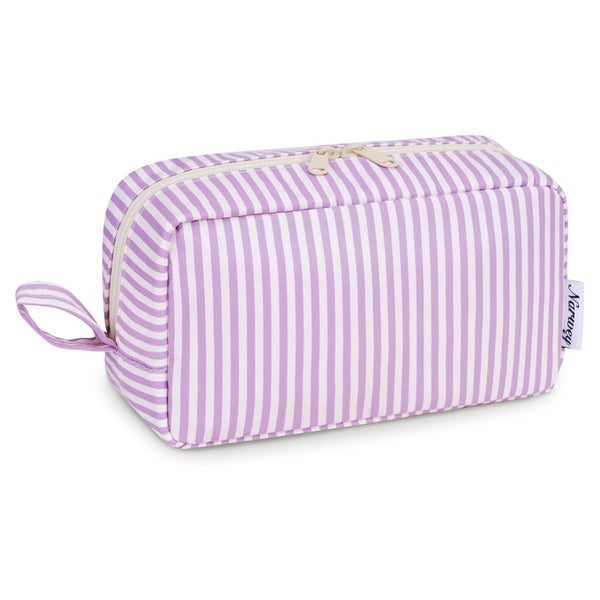 Kulturtasche Kosmetiktasche Damen Violett Gestreift Za-lila 1 St