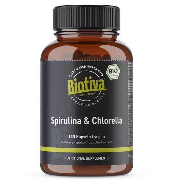 Biotiva Spirulina & Chlorella Kapseln Bio 105 g