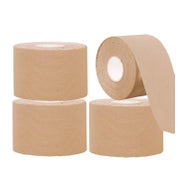 NELLHOMY Kinesiology Tape 4 Rollen, 5cm x 5m, Elastisch & Wasserfest, Hautfarbe