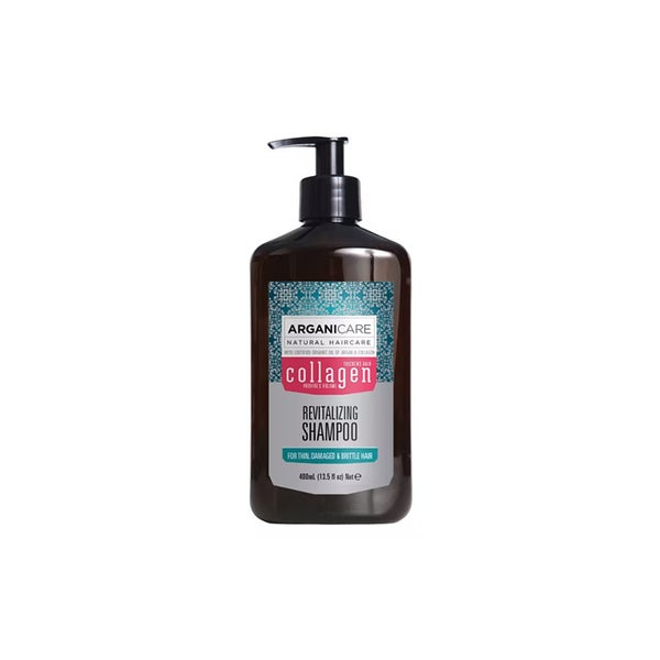 Arganicare Energetisierendes Shampoo - Feines, devitalisiertes Haar ohne Volumen - Collagen 400 ml