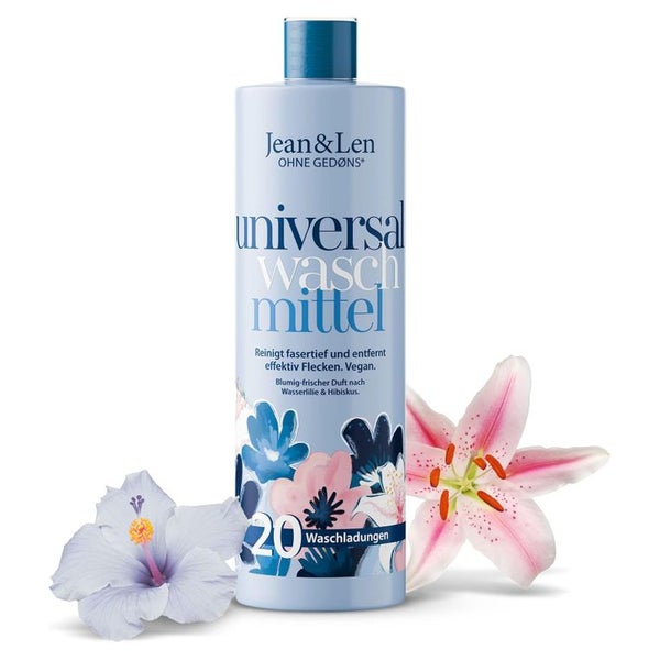 Jean & Len Universalwaschmittel Wasserlilie & Hibiskus 1 l