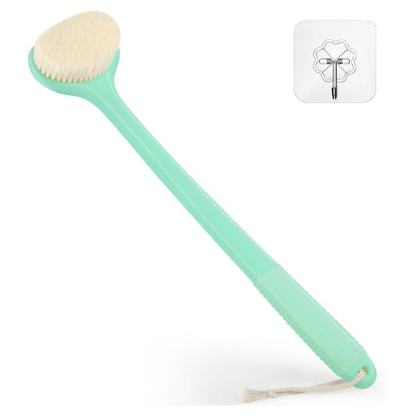 Rückenbürste Dusche 43cm Anti-Rutsch-Griff Nass Trockenbürst 1 St
