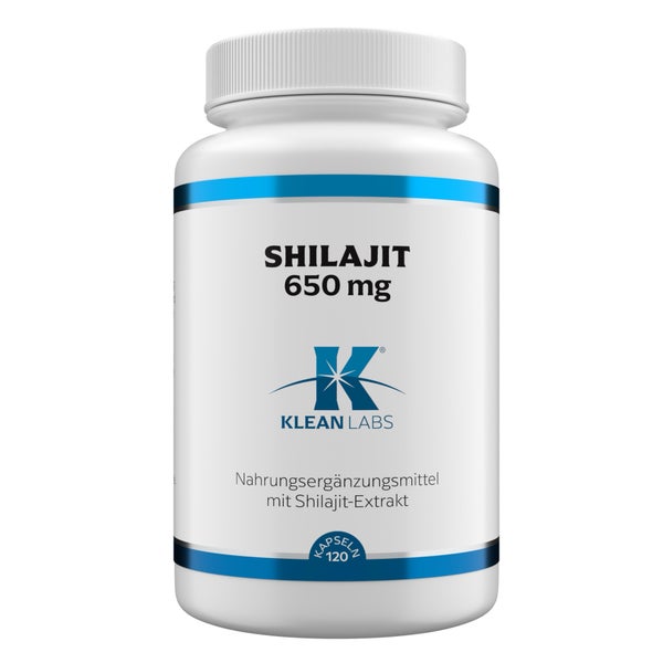 Shilajit 650 Mg Klean Labs Kapseln 120 St