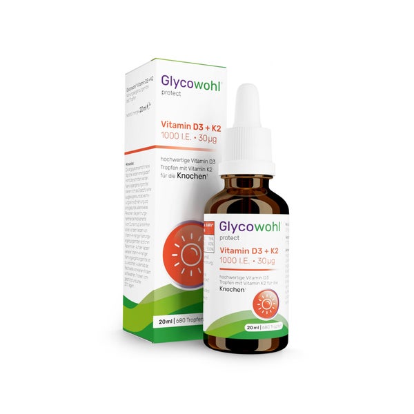 GLYCOWOHL Vitamin D3 1000 I.E. + K2 30 µg 20 ml