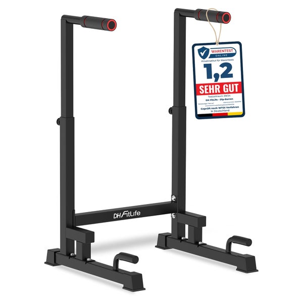 DH FitLife Dip Barren Bars höhenverstellbar 100-130cm 1 St