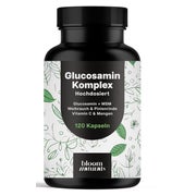 Glucosamin Komplex - 120 Kapseln - Bloom Naturals 120 St