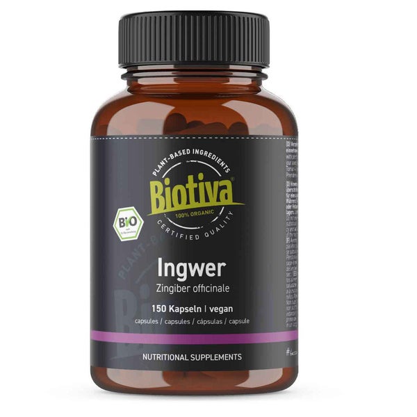 Biotiva Ingwer Kapseln Bio 75 g