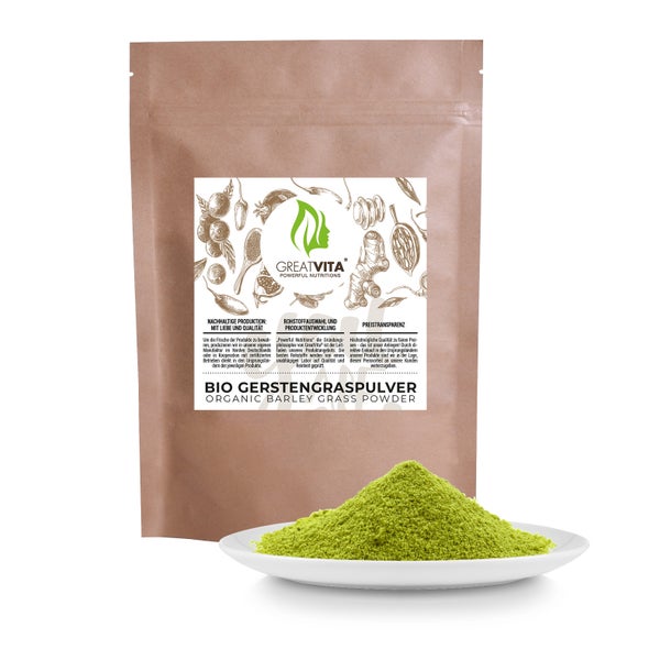 GreatVita Bio Gerstengras Pulver 800 g