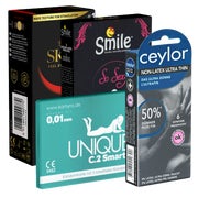 Kondomotheke® Latexfreie Kondome - 4-Sorten-Pack B (22 Kondome) 22 St