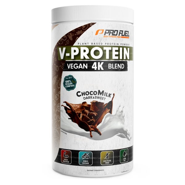 ProFuel - V-PROTEIN 4K Choco Milk veganes Proteinpulver 750 g