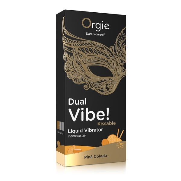 «Dual Vibe» – Stimulierendes Intimgel mit Pina-Colada-Aroma (0.015 l) 15 ml