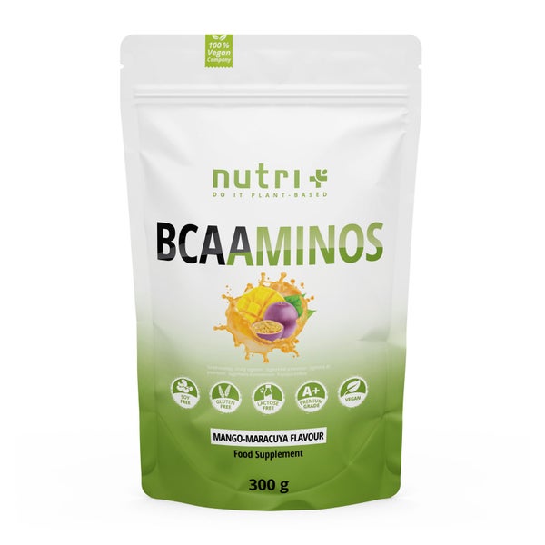 nutri+ BCAA Pulver Aminosäurenkomplex - Mango Maracuja 300 g