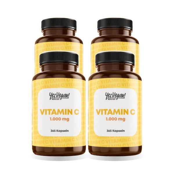 Vitamin C 1000 mg (365 Kapseln) – 4er-Pack 1460 St