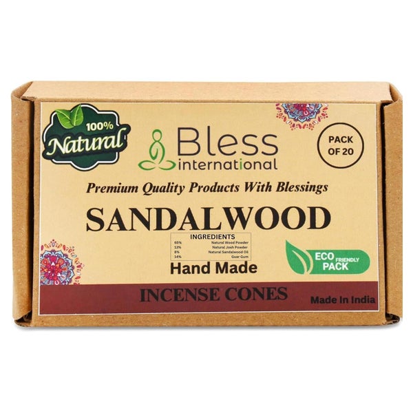 Räucherkegel Sandelholz Chemiefrei Sandalwood Pack Of 20 Con 1 St