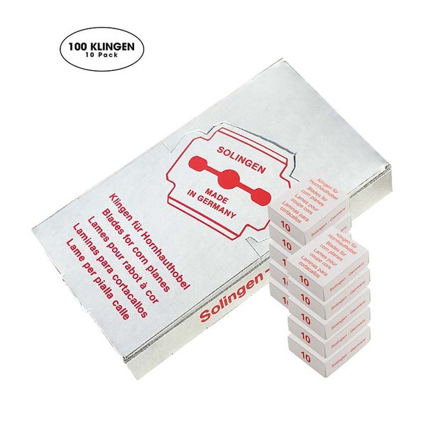 Hornhauthobelklinge 10 x10 Stück pro Packung = 100 Klingen 1 St