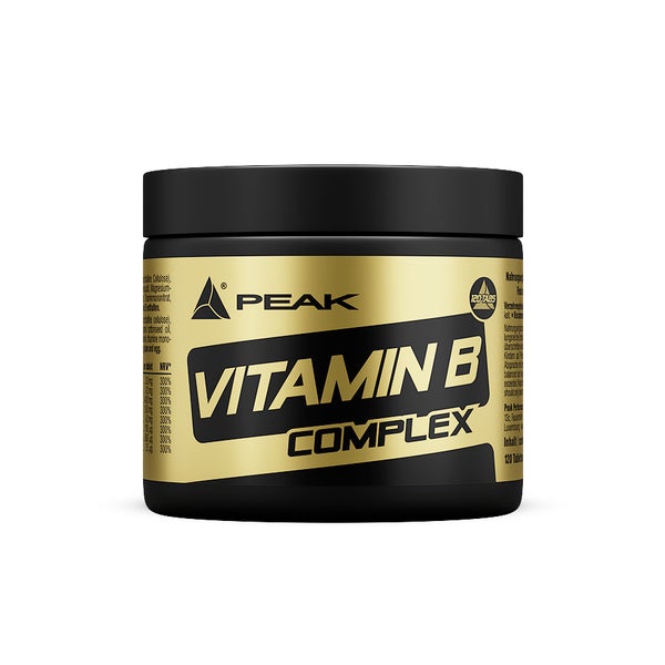 PEAK Vitamin B Complex - 120 Tabletten I hochdosiert I hohe Bioverfügbarkeit I Energiestoffwechsel I normale Herzfunktion I Stoffwechsel I vegan I glutenfrei 90 g