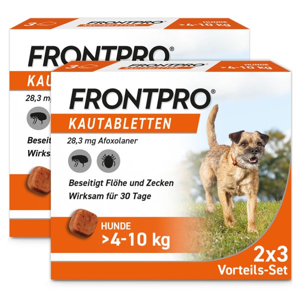 FRONTPRO Hund 28mg S >4-10 KG 2X3 St