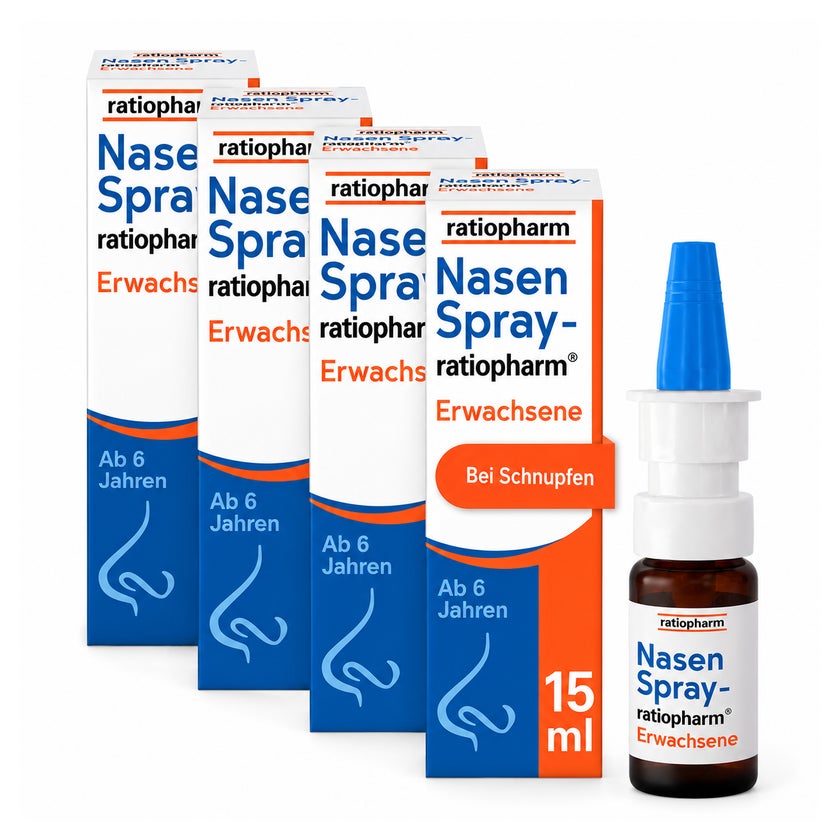 Nasenspray ratiopha für Erwachs 4x15ml 4X15 ml